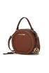 MKF Lydie Multi Compartment Crossbody Bag by Mia K Cognac One Size by MKF Collection by Mia K | Fleurcouture