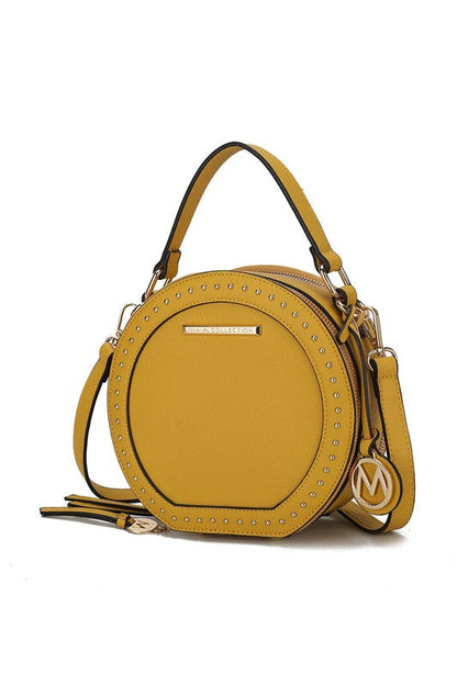 MKF Lydie Multi Compartment Crossbody Bag by Mia K Yellow One Size by MKF Collection by Mia K | Fleurcouture