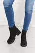 MMShoes Work For It Matte Lug Sole Chelsea Boots in Black Black 6 by Trendsi | Fleurcouture