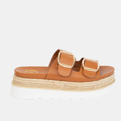 MONIQUE 1 TAN 6 WEDGES by MODAPASSO | Fleurcouture