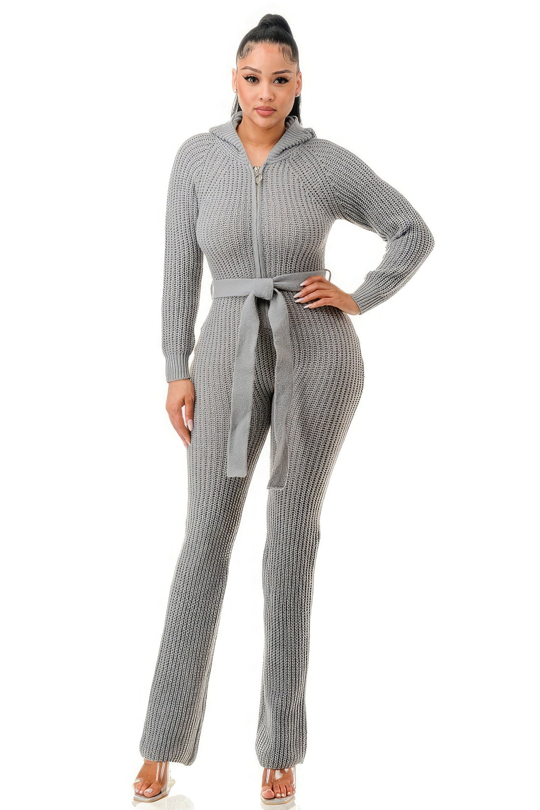 Monroe Hooded Jumpsuit Jumpsuits by Fleurcouture | Fleurcouture