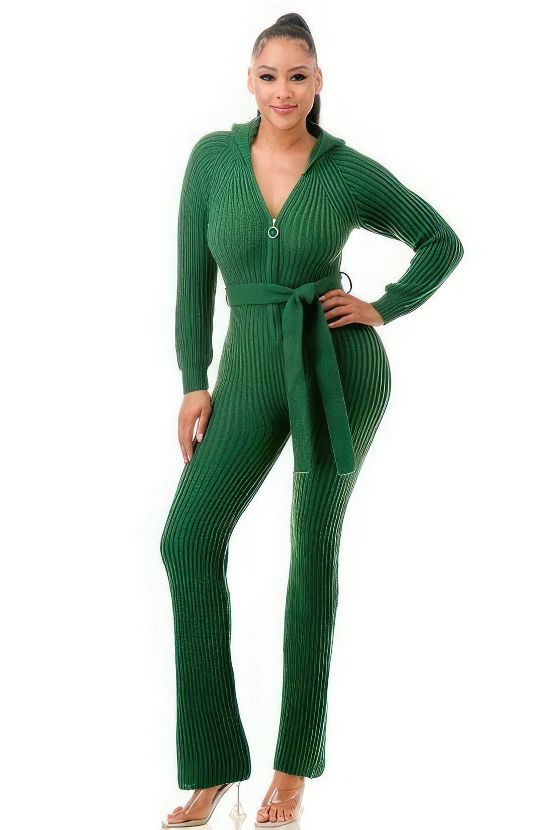 Monroe Hooded Jumpsuit Jumpsuits by Fleurcouture | Fleurcouture