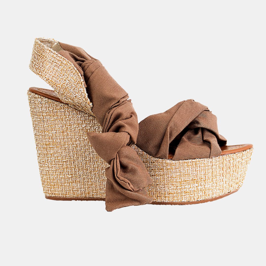 MORA 14, Taupe 6 WEDGES by MODAPASSO | Fleurcouture