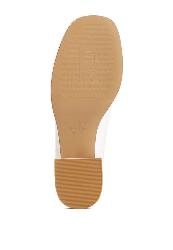 Morgan Metallic Embellishment Platform Loafers by Rag Company | Fleurcouture
