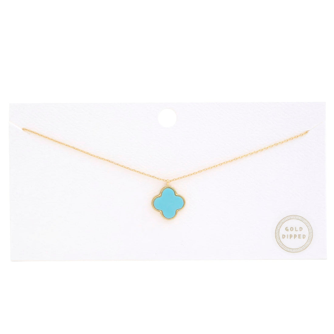 Moroccan Shape Fresh Water Pearl Charm Gold Dipped Necklace by Fleurcouture | Fleurcouture