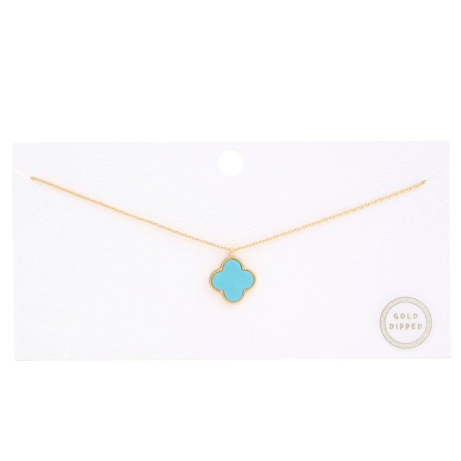 Moroccan Shape Fresh Water Pearl Charm Gold Dipped Necklace by Fleurcouture | Fleurcouture