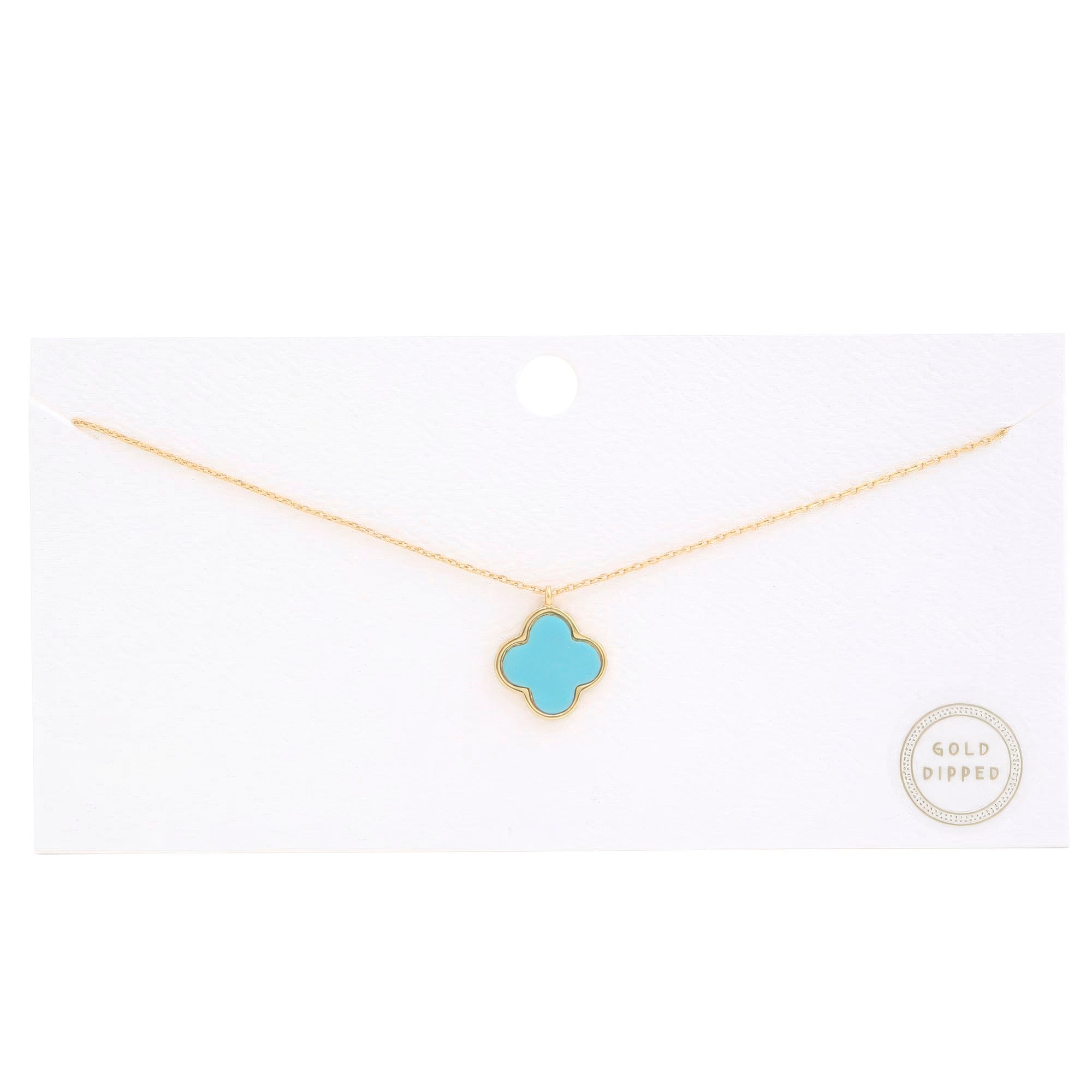 Moroccan Shape Fresh Water Pearl Charm Gold Dipped Necklace by Fleurcouture | Fleurcouture