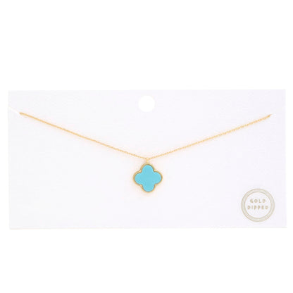 Moroccan Shape Fresh Water Pearl Charm Gold Dipped Necklace by Fleurcouture | Fleurcouture