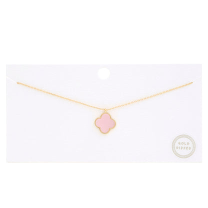 Moroccan Shape Fresh Water Pearl Charm Gold Dipped Necklace by Fleurcouture | Fleurcouture