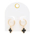 Moroccan Shape Hoop Earring by Fleurcouture | Fleurcouture