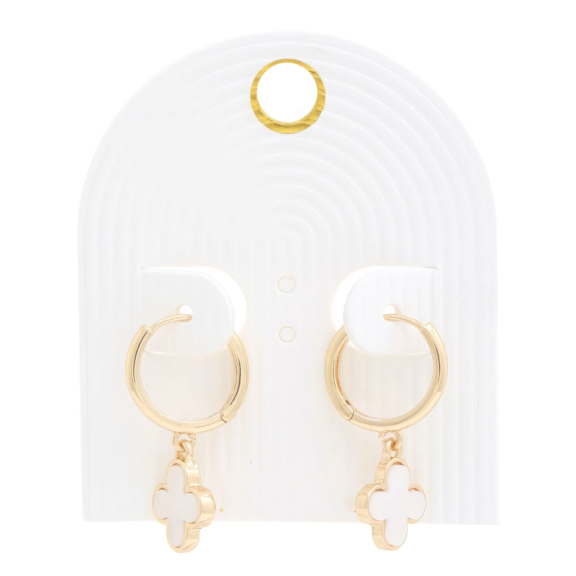 Moroccan Shape Hoop Earring by Fleurcouture | Fleurcouture