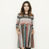 Multi Color Mini Dress mint/pink S by EG fashion | Fleurcouture