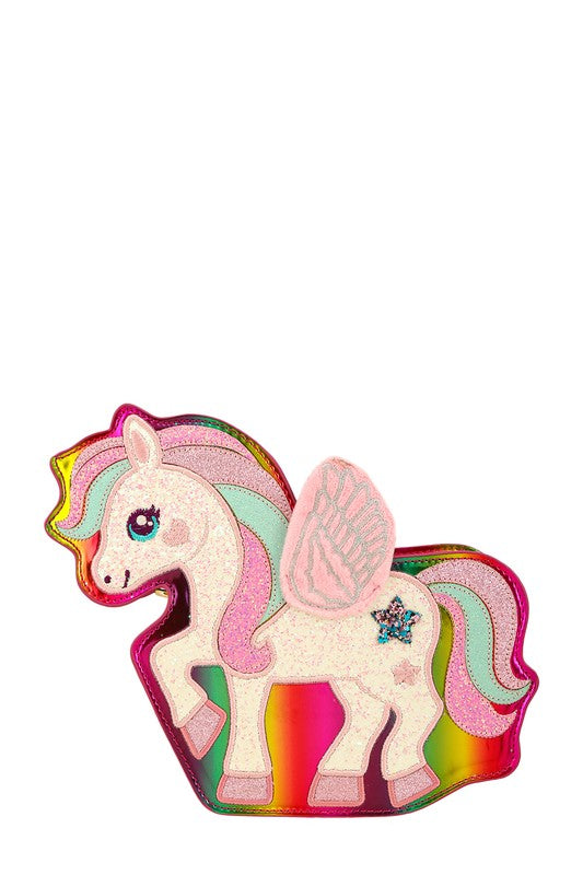 Multi Color Unicorn Crossbody Bag MULTI OS by ICCO ACCESSORIES | Fleurcouture