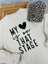 My Heart is On That Stage Crewneck Sweatshirt Cream 2X by Ocean and 7th | Fleurcouture