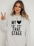 My Heart is On That Stage Crewneck Sweatshirt Oatmeal Heather 2X by Ocean and 7th | Fleurcouture