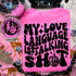 My love language is talking sh!t Graphic Tee by Gabreila Wholesale | Fleurcouture