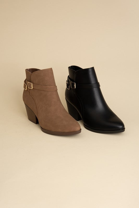 Nadine Ankle Buckle Boots by Fortune Dynamic | Fleurcouture