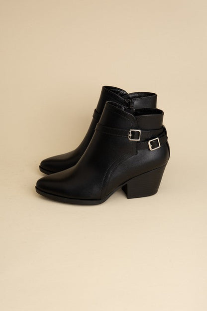 Nadine Ankle Buckle Boots by Fortune Dynamic | Fleurcouture