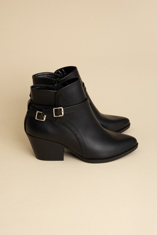 Nadine Ankle Buckle Boots by Fortune Dynamic | Fleurcouture