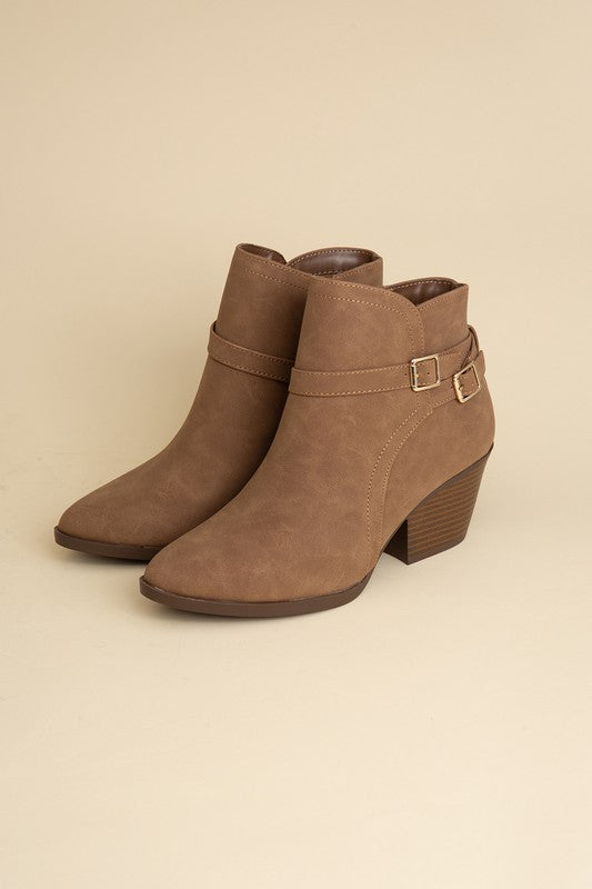 Nadine Ankle Buckle Boots by Fortune Dynamic | Fleurcouture