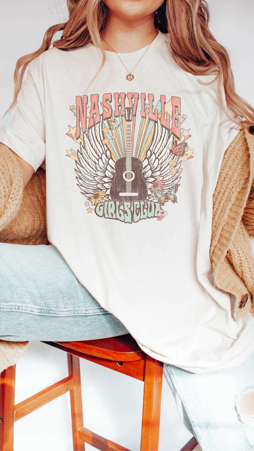 NASHVILLE GIRLS CLUB TEE(BELLA CANVAS) by LL | Fleurcouture