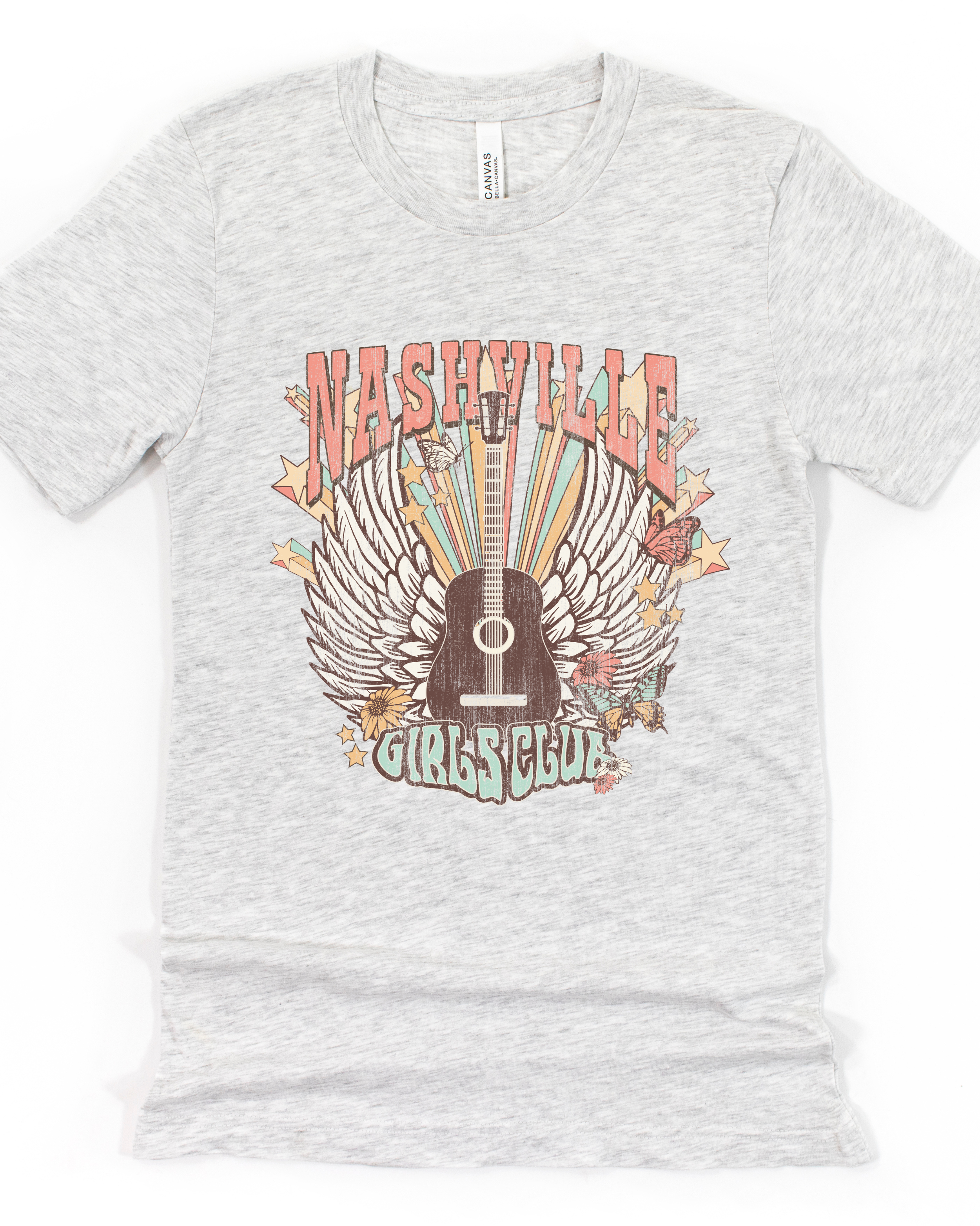 NASHVILLE GIRLS CLUB TEE(BELLA CANVAS) by LL | Fleurcouture