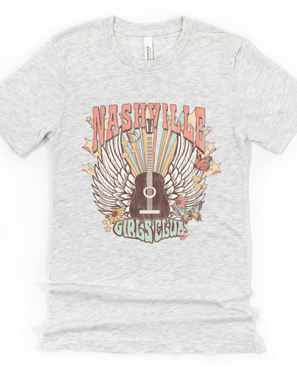 NASHVILLE GIRLS CLUB TEE(BELLA CANVAS) by LL | Fleurcouture