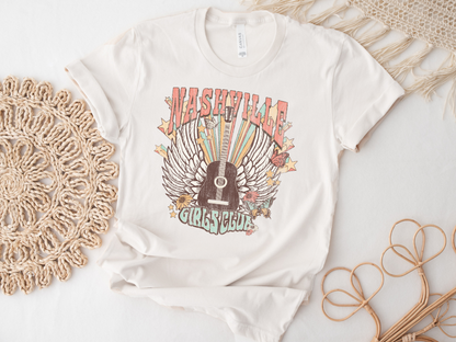 NASHVILLE GIRLS CLUB TEE(BELLA CANVAS) by LL | Fleurcouture