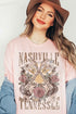 NASHVILLE TENNESSEE T-SHIRT PLUS SIZE PEACH 1X by ALPHIA | Fleurcouture