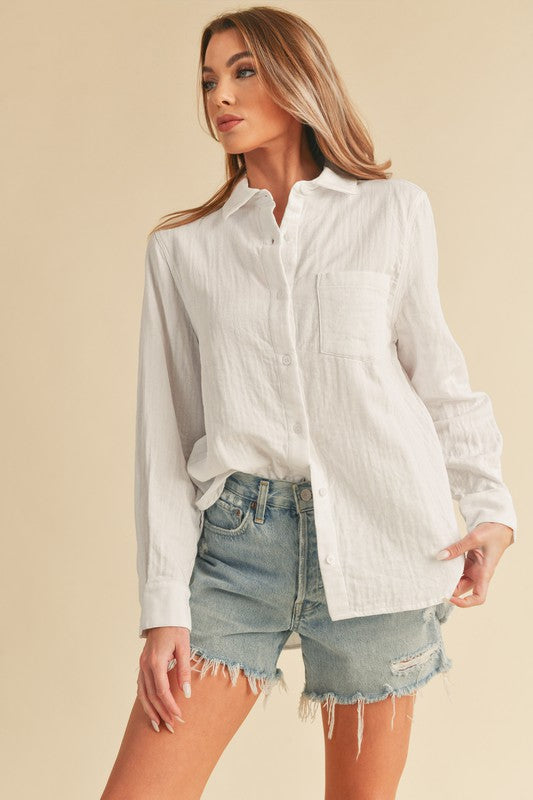 Nattie Shirt S by Aemi + Co | Fleurcouture