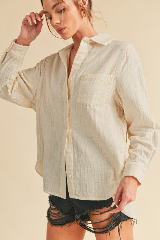 Nattie Shirt S by Aemi + Co | Fleurcouture