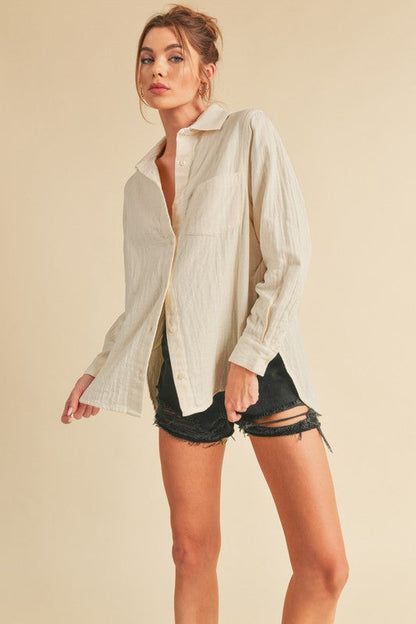 Nattie Shirt S by Aemi + Co | Fleurcouture