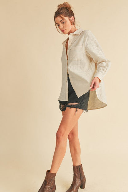 Nattie Shirt S by Aemi + Co | Fleurcouture
