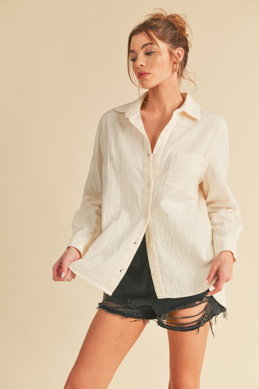 Nattie Shirt S by Aemi + Co | Fleurcouture