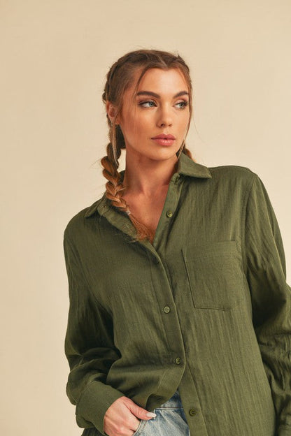 Nattie Shirt S by Aemi + Co | Fleurcouture
