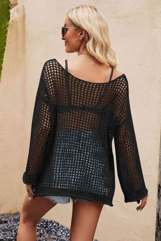 Natty Openwork Cover-up OS by ClaudiaG Apparel | Fleurcouture