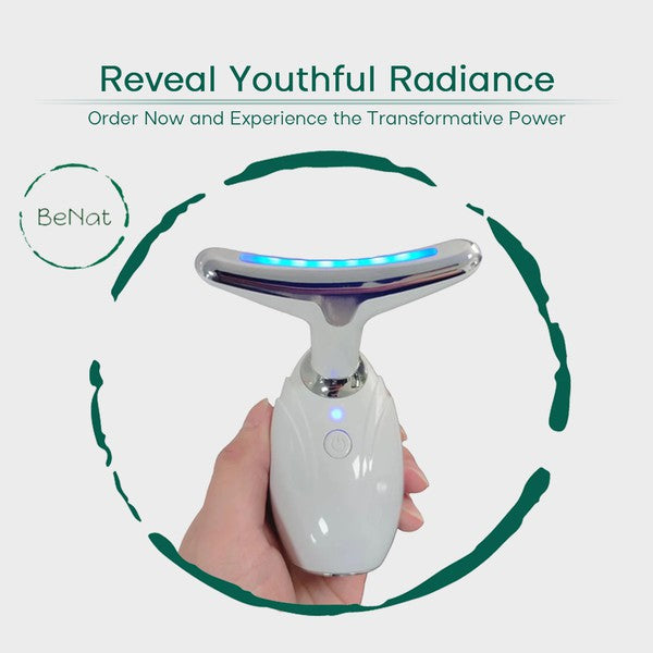 Neck &amp; Face Lifting LED Therapy Device As shown One Size by BeNat | Fleurcouture