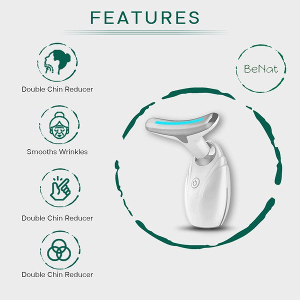 Neck &amp; Face Lifting LED Therapy Device As shown One Size by BeNat | Fleurcouture