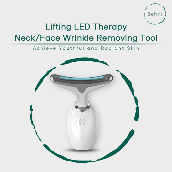 Neck &amp; Face Lifting LED Therapy Device As shown One Size by BeNat | Fleurcouture