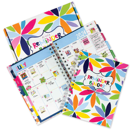 NEW! 2024-25 Reminder Binder® Planner | July 2024 - December 2025 Blossoms Planner by DAS | Fleurcouture