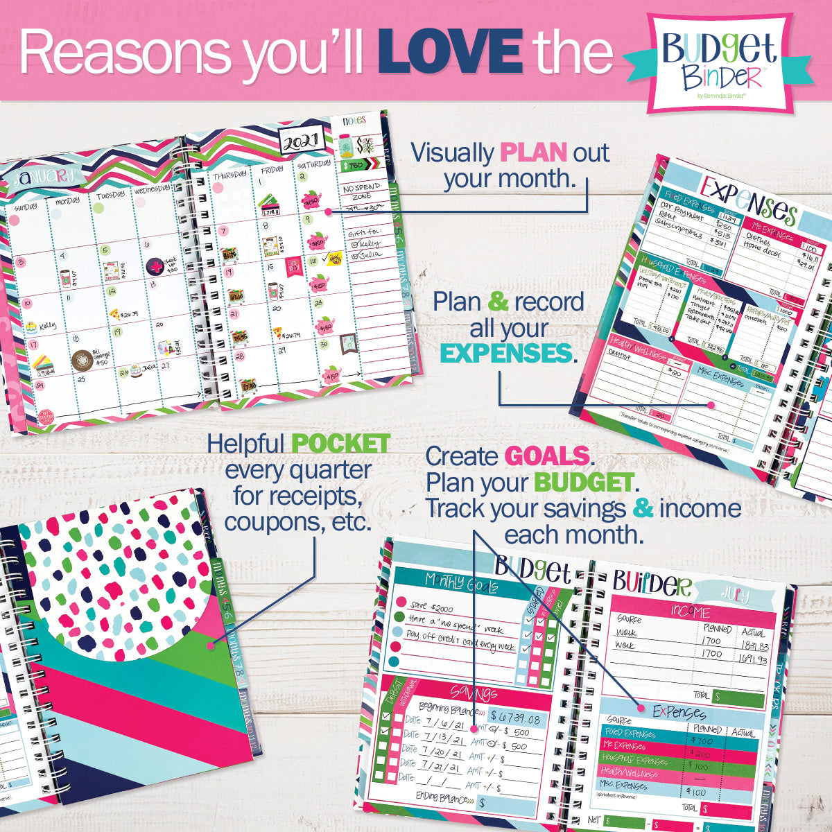 NEW! Budgeting Bundle | Budget Binder™ Planner + Accessories by Denise Albright® | Fleurcouture