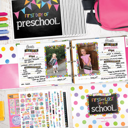 NEW! Mom Must-Have School Keepsake Kit | Class Keeper® + Photo Prop Deck + School Stickers Binder by Denise Albright® | Fleurcouture