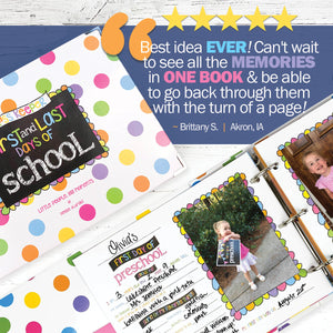 NEW! Mom Must-Have School Keepsake Kit | Class Keeper® + Photo Prop Deck + School Stickers Binder by Denise Albright® | Fleurcouture