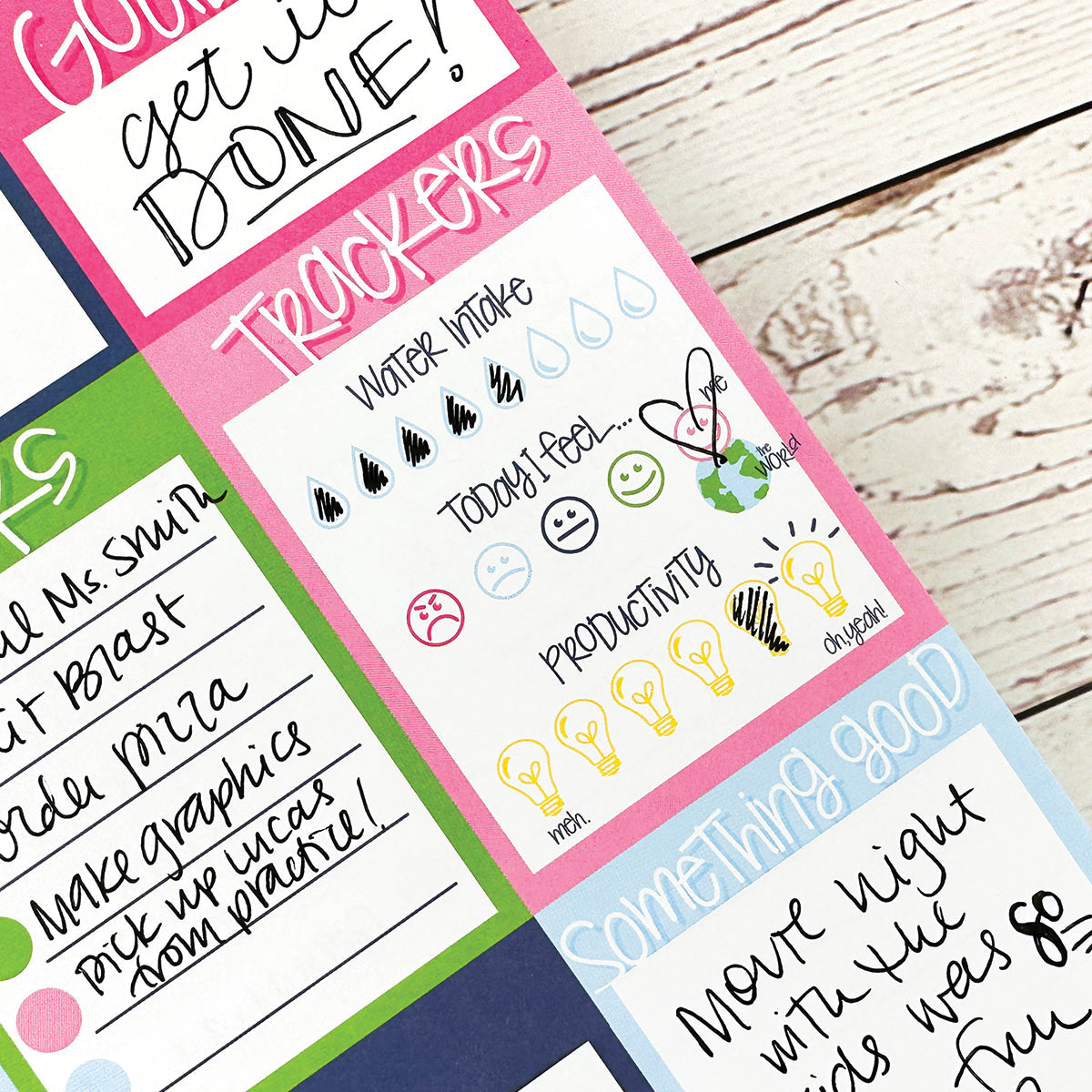 NEW! Peek at the Day™ Daily Planner Pad | All Bright &amp; Cheery Pads by DAS | Fleurcouture