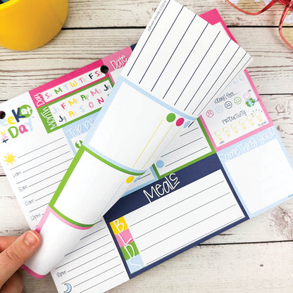 NEW! Peek at the Day™ Daily Planner Pad | All Bright &amp; Cheery Pads by DAS | Fleurcouture