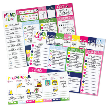 NEW! Plan Your Way Bundle | Daily &amp; Weekly Planner Pads Pads by DAS | Fleurcouture