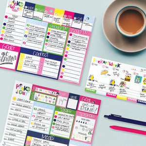 NEW! Plan Your Way Bundle | Daily & Weekly Planner Pads Pads by DAS | Fleurcouture