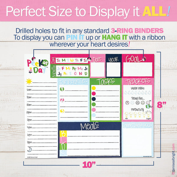 NEW! Plan Your Way Bundle | Daily & Weekly Planner Pads Pads by DAS | Fleurcouture