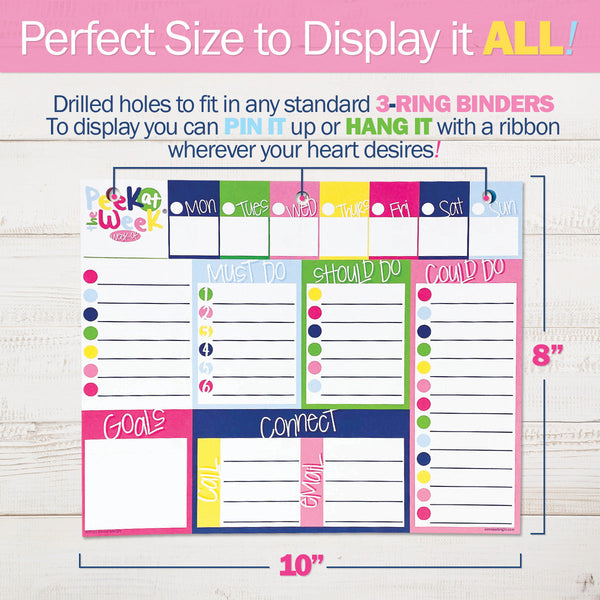 NEW! Plan Your Way Bundle | Daily & Weekly Planner Pads Pads by DAS | Fleurcouture