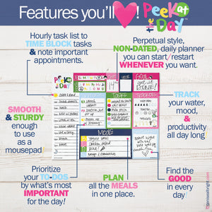 NEW! Plan Your Way Bundle | Daily & Weekly Planner Pads Pads by DAS | Fleurcouture